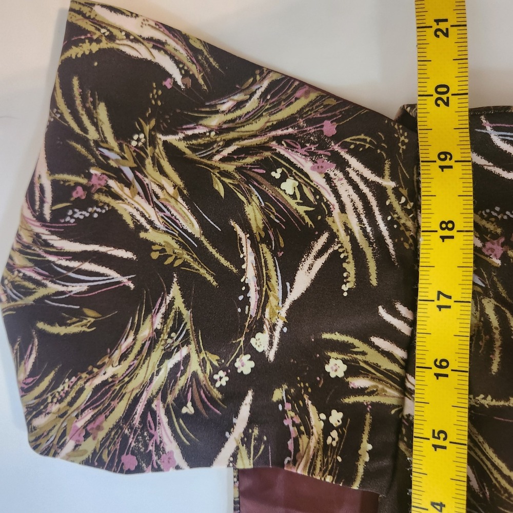 Handmade Craftsmanship Vintage Style Floral Wheat Print Fit Flare dress - Picture 10 of 14